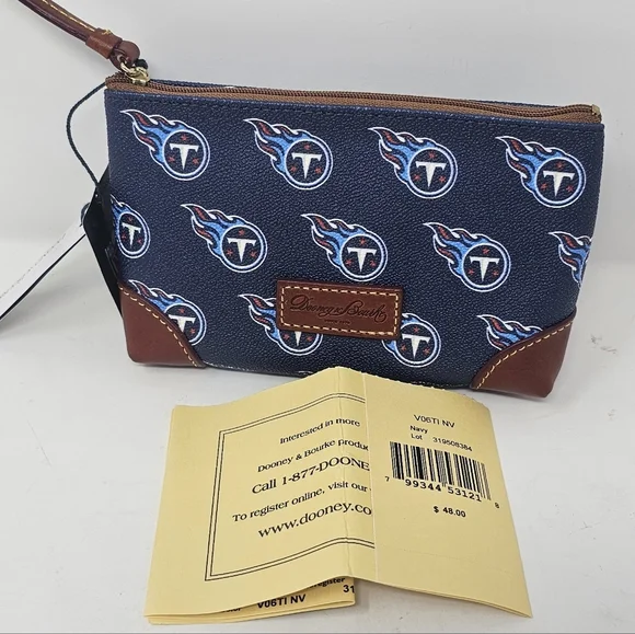 Dooney & Bourke Tennessee Titans Cosmetic Bag Zippered Pouch 6.5 X 4 X 2 NWT - Picture 9 of 11